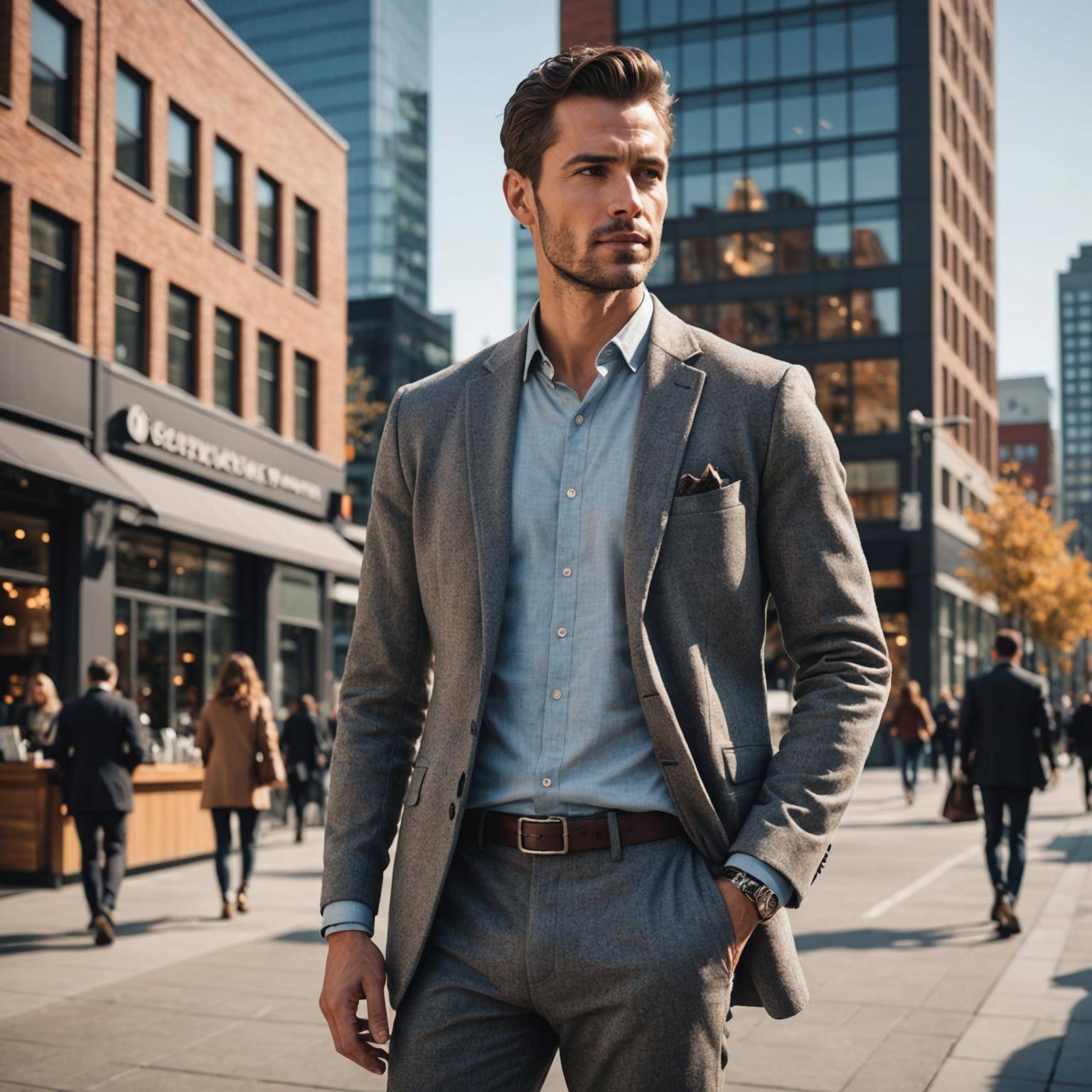 Casual Knitted Dress Shirt: Men's Fashion Staple