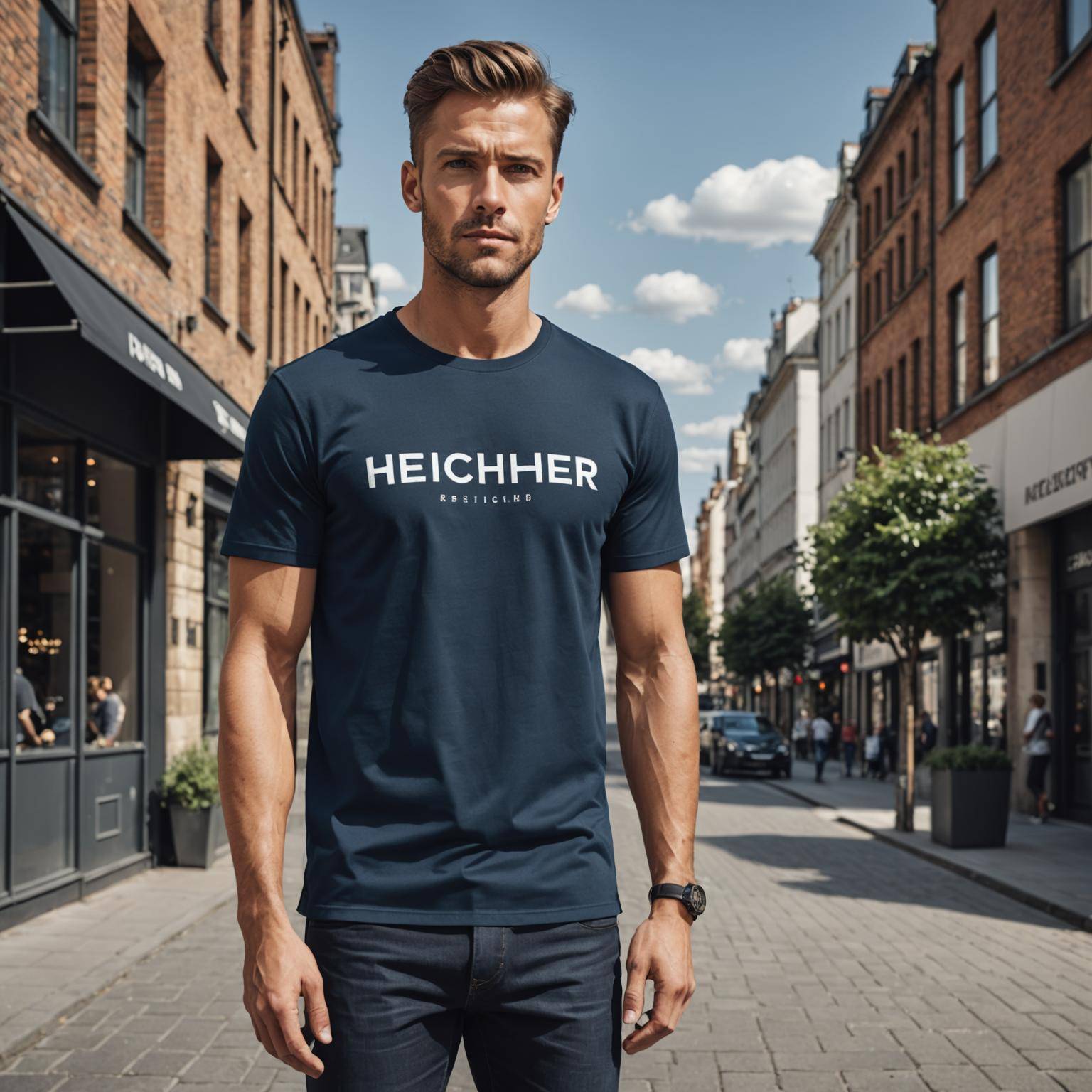 HECHTER Mens T-Shirt: Timeless Elegance and Comfort