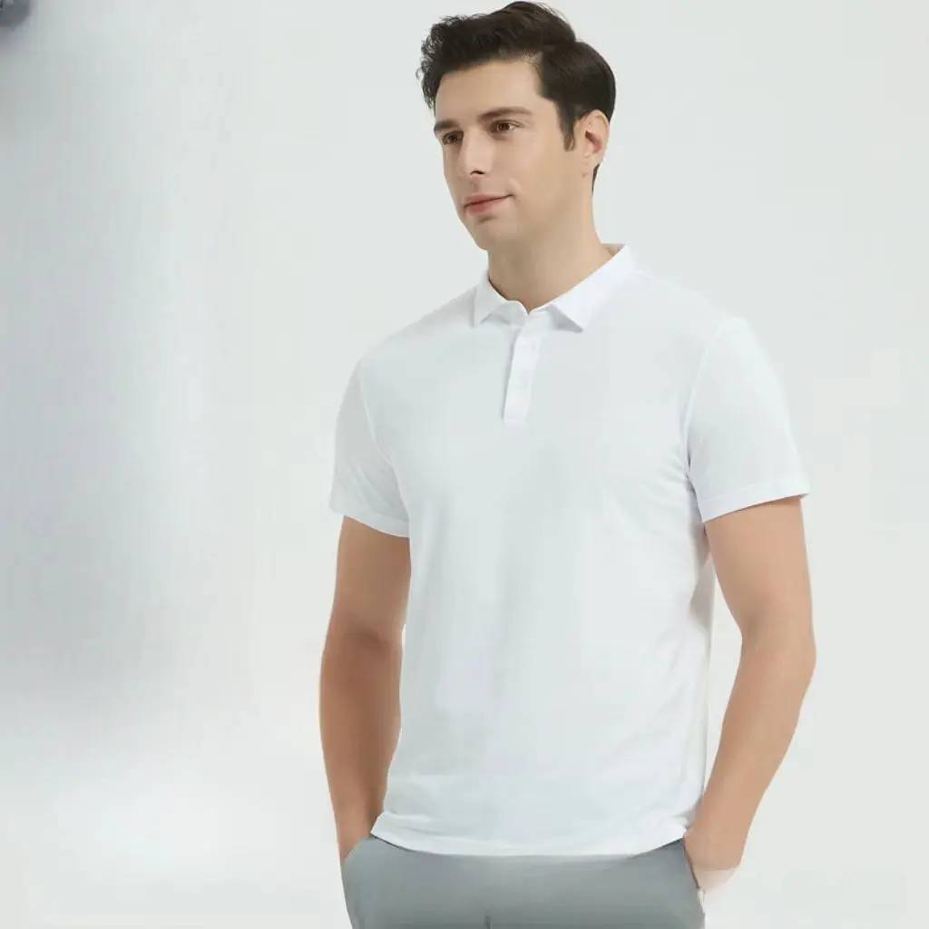 Custom Logo Golf Pique Polo Shirts Double Mercerized Cotton Design High Quality Men Supima Cotton Polo Shirt