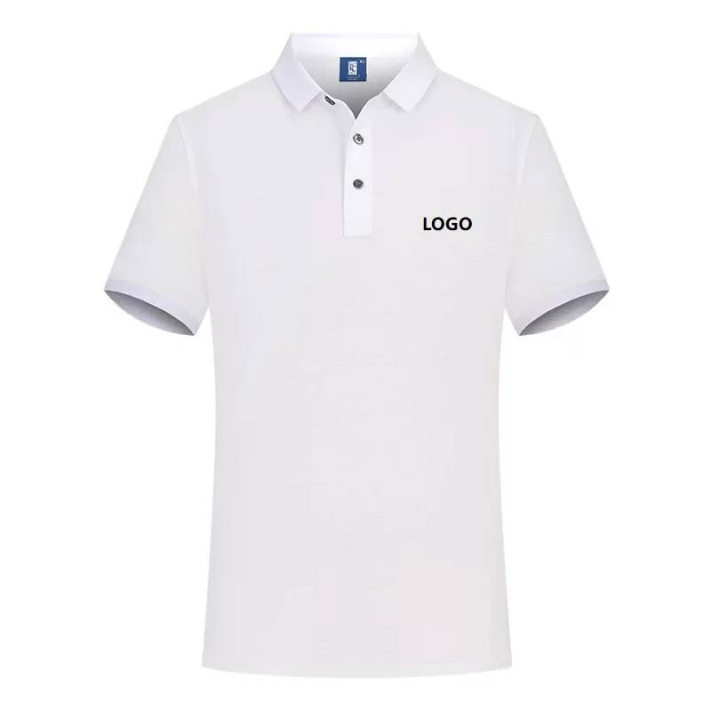 Custom Logo Golf Polo Shirts 60S 190gsm Double Mercerized Cotton Design High Quality Supima Cotton Polo Shirt